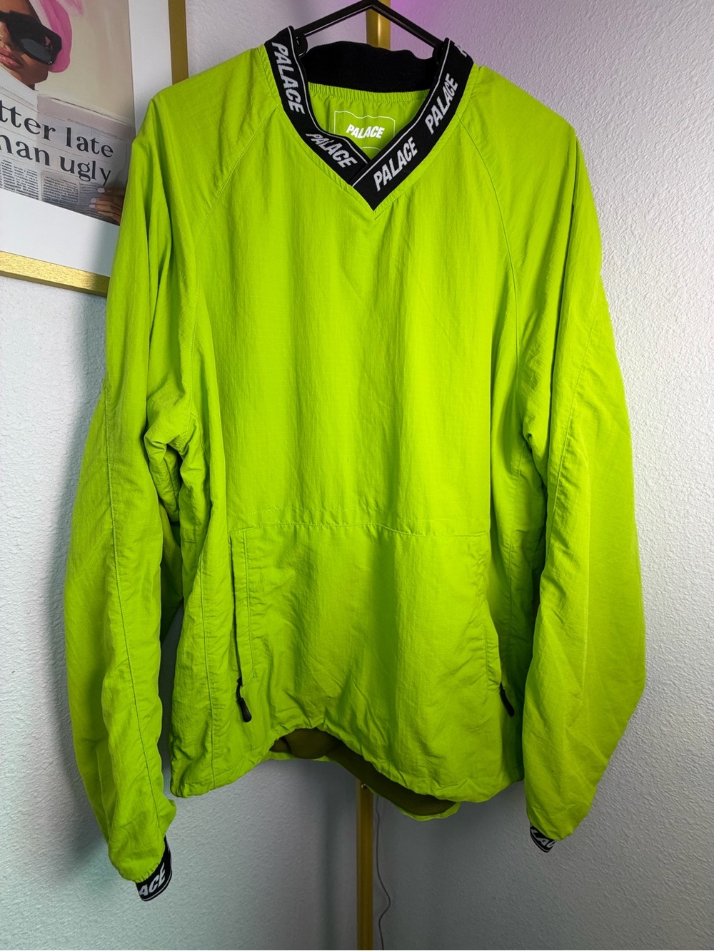 Palace Skateboards Aslan Shell Crew Lime/Black - 2018 Vintage SOLD OUT VIRAL